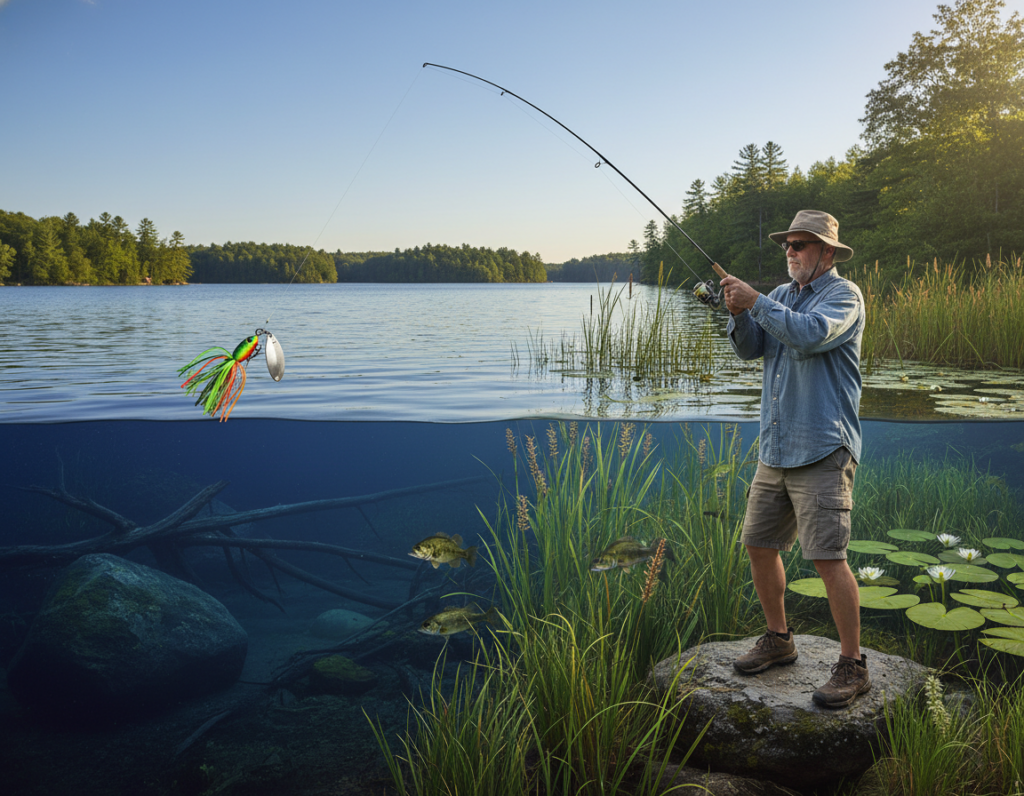 Jig Fishing Fundamentals for Different Freshwater Depth and Structure Conditions