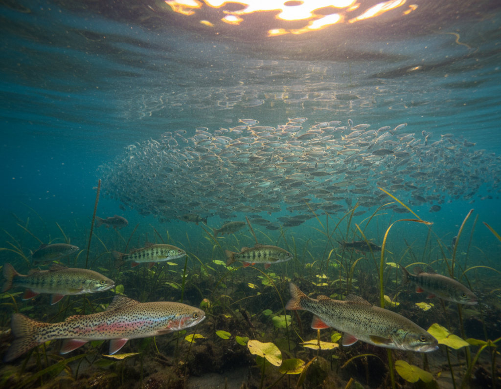 Fish Feeding Windows Influenced by Water Temperature and Light Conditions