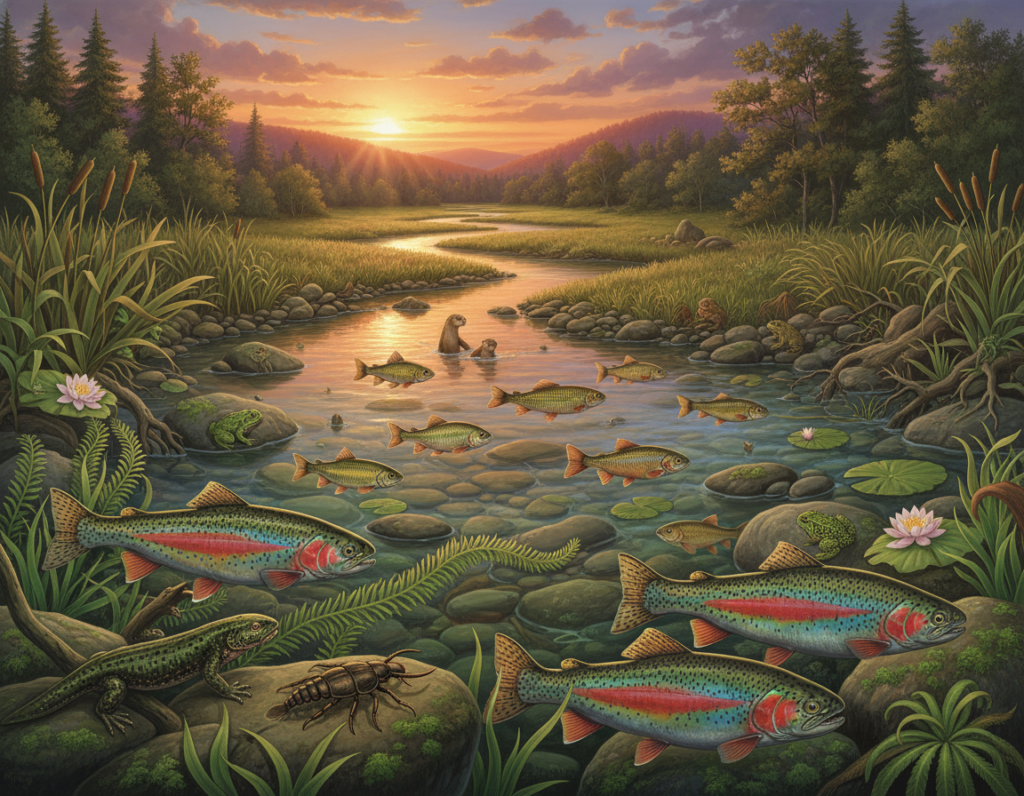 Freshwater Species Distribution Patterns Based on Structure and Water Conditions